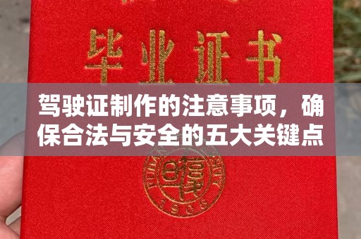 利州驾驶证制作的注意事项，确保合法与安全的五大关键点