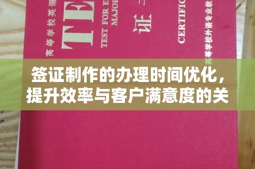 利州签证制作的办理时间优化，提升效率与客户满意度的关键