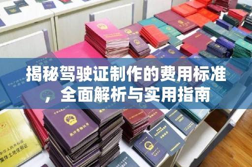 利州揭秘驾驶证制作的费用标准，全面解析与实用指南